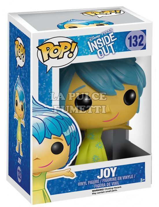 INSIDE OUT: JOY - VINYL FIGURE #  132 - POP FUNKO 